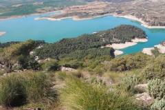 Lage des Campingplatzes am Stausee