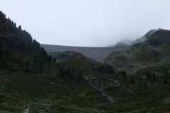 Staumauer des Speicher Finstertal