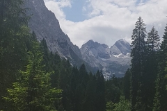 Blick zum Schneeferner- und Gatterlkopf