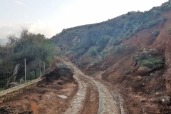 die Piste auf dem Weg nach Balos, wieder mit einem "kleinen" Steinschlag