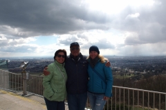 mit Ingrid und Herbert auf dem Kahlenberg in Wien