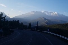 Bergpanorama auf dem Weg nach Delphi