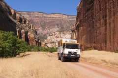 auf der Rückfahrt im Golden Canyon