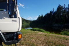 unser Plätzchen direkt an der Gauja