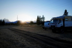 unser Stellplatz im Teton Nationalpark