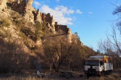 unser Stellplatz an den Hot Springs