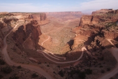 der Abstieg zum Shafer Trail
