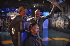 Karsten beim Versuch ein Spaceshuttle zu landen