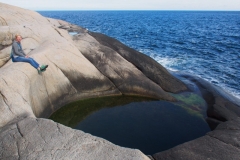 Gletschertöpfe an der Küste