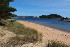 der Zimtstrand in Mandal (etwa 14 Grad Wasser- und Aussentemperatur)