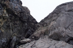 hier gings runter zu den Brufjellhalenen