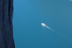 die Fähre auf dem Lysefjord