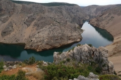Blick vom Marterpfahl auf den Rio Pecos