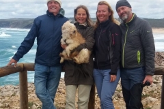Andrea, Hans und Bo mit uns Beiden