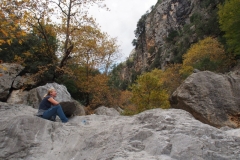 steile Wände mit leider losen Steinen