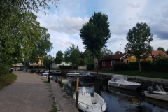 Trosa - wohnen mit Boot vor der Haustüre