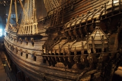 die Vasa, 1628 auf ihrer Jungfernfahrt gesunken ...