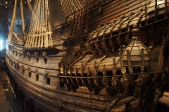 die Vasa, 1628 auf ihrer Jungfernfahrt gesunken ...