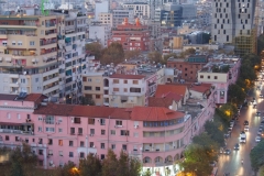 Tirana at sundown