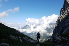 auf dem Weg zum Kaiserschützenklettersteig