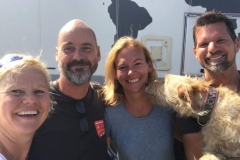 Sandra, Martin und Jonna mit uns Beiden